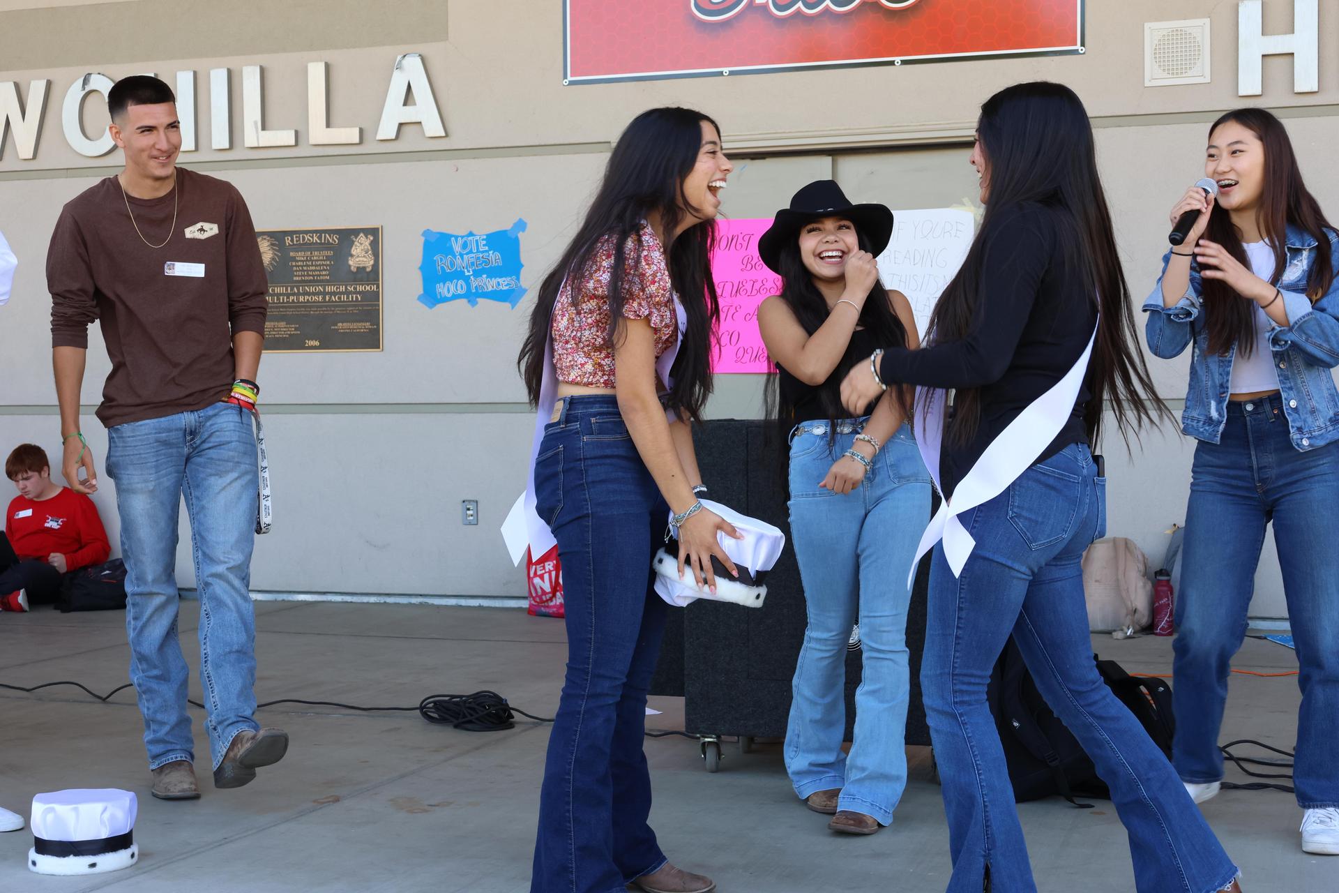 students dressed in western wear