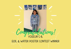 Congratulations soil and water poster winner