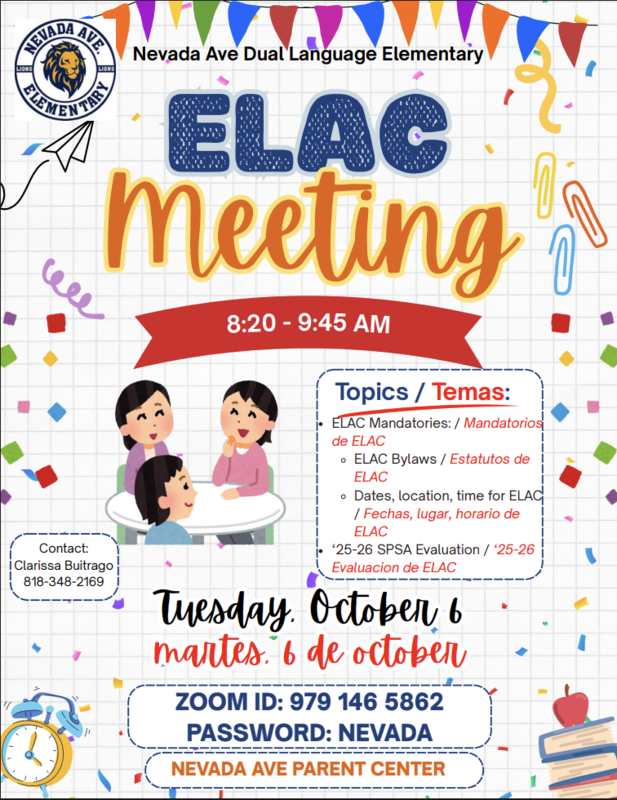 ELAC Meeting