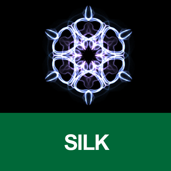 Silk image of six sided artwork