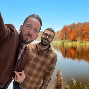 Mr. Muldoon and Mr. Kapatos posing together.