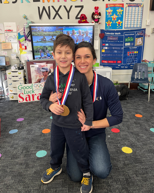 MAA Parent and Former Olympic Rower Ms. Sara Hendershot Vists Campus