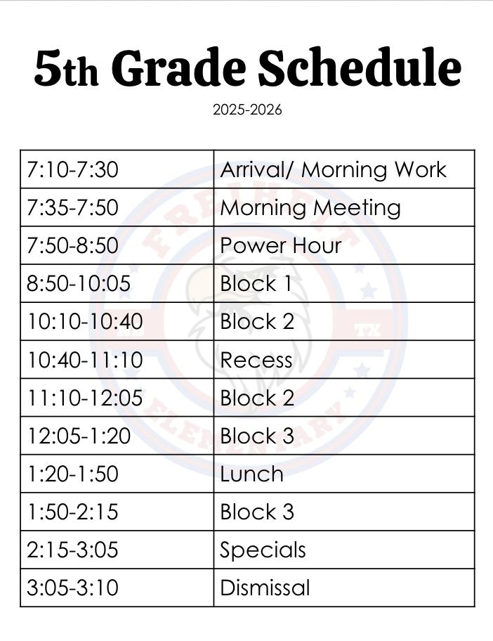 Class Schedule