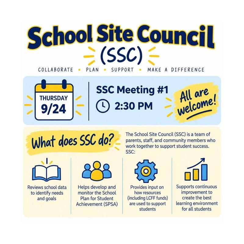 School Site Council: Vote by September 22, 2026
