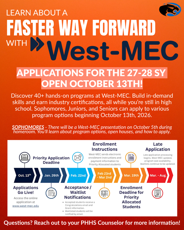 West MEC application flyer