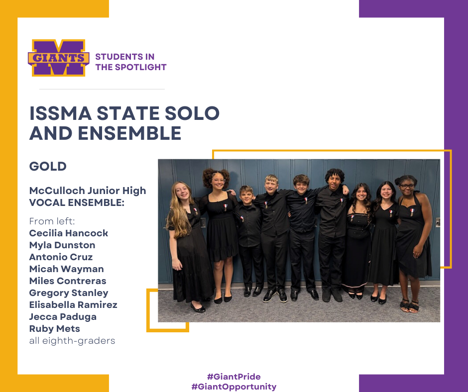 promo graphic - ISSMA State Solo & Ensemble 2026 - MJHS vocal ensemble