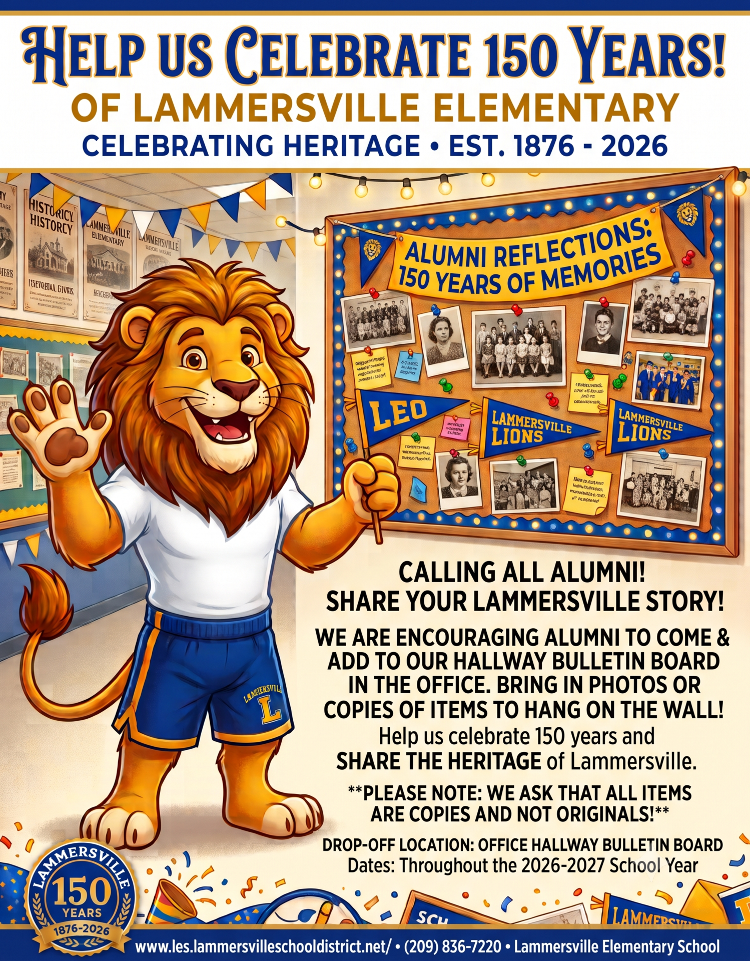 150th School Year Alumni Flyer