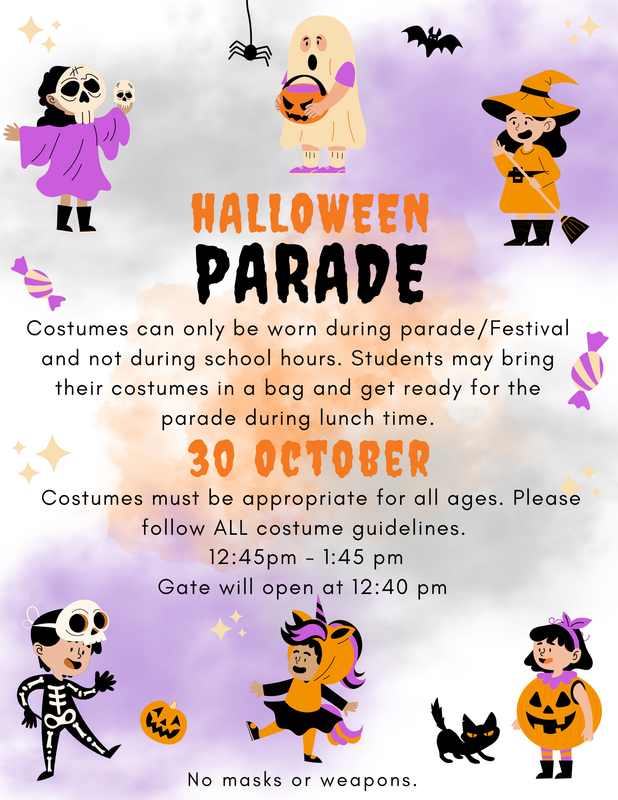 Halloweeen parade invitation