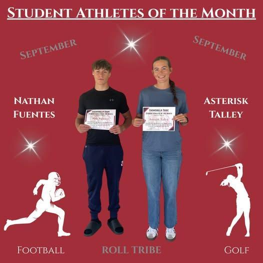 CUHS Student Athletes of the Month
