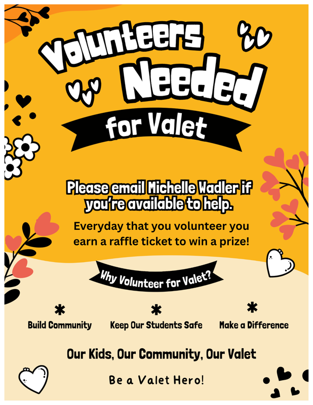 volunteer to be a part of the valet crew and win a  chance to win a prize.