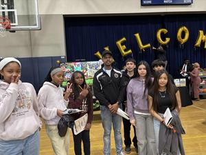 Photo of the students from Bennett-Kew