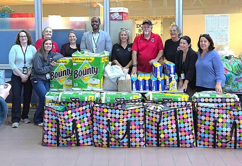 Classroom Supplies and Winter Coats Donated to Garfield Elementary