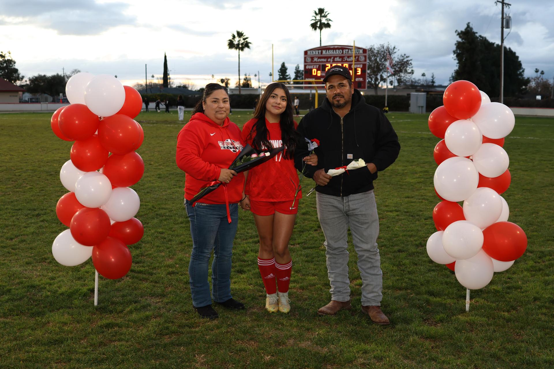 seniors posing with their escorts
