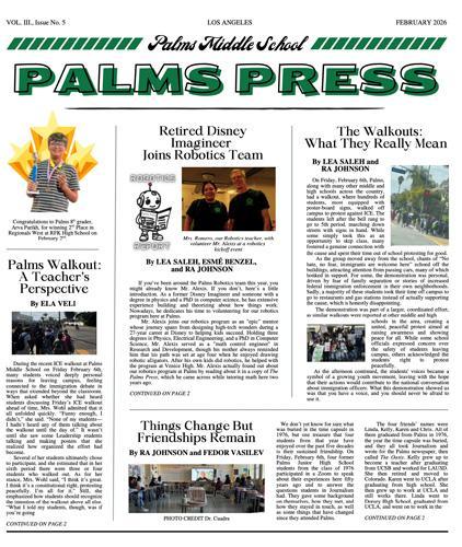 Palms Press volume 3 number 5