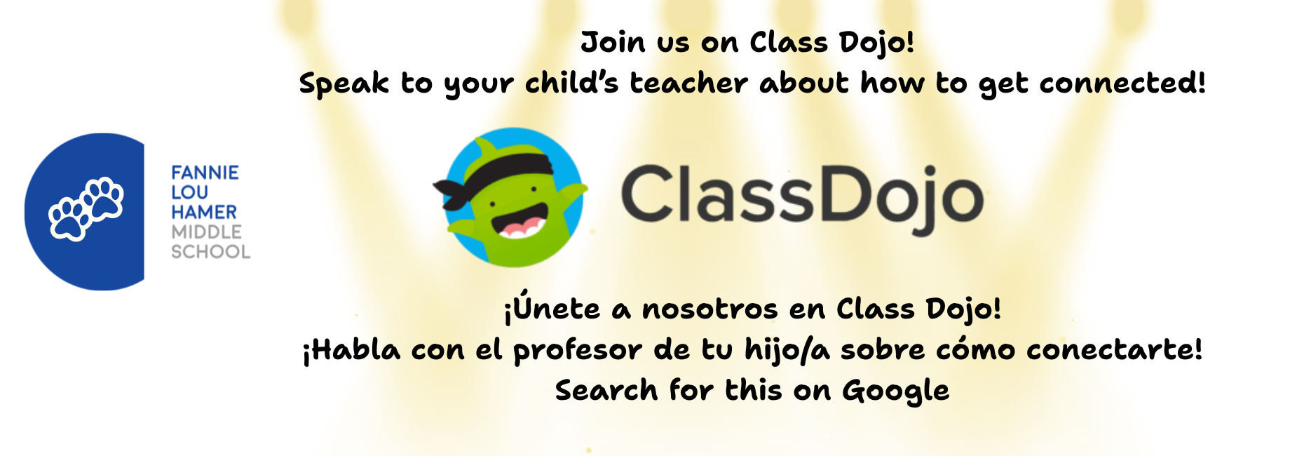 Join us on class dojo. See your child's teacher for link to join.