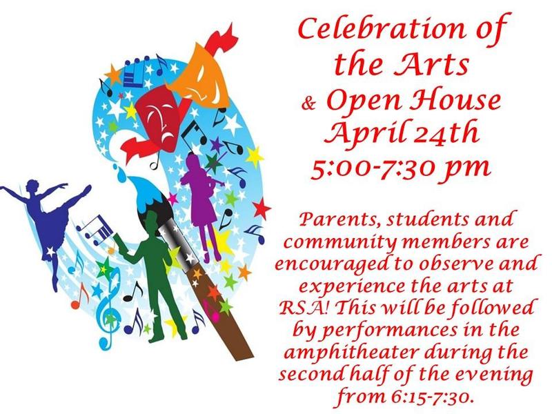 Celebration of the Arts / Open House Thursday, April 21st