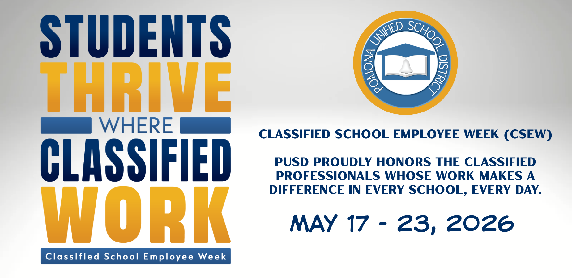 CSEW week shuffle banner