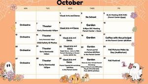 OCTOBER CALENDAR