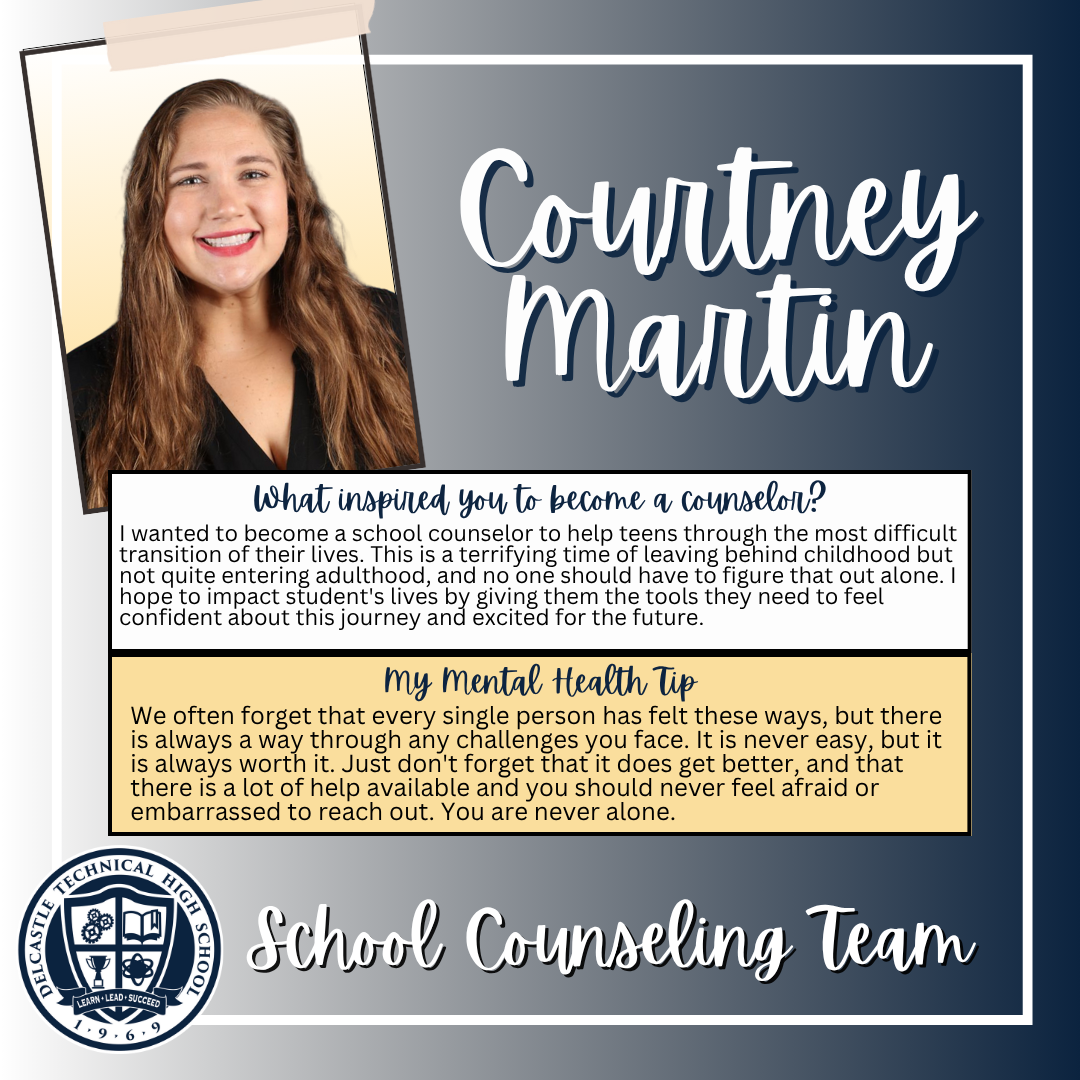 Delcastle School Counselor Courtney Martin