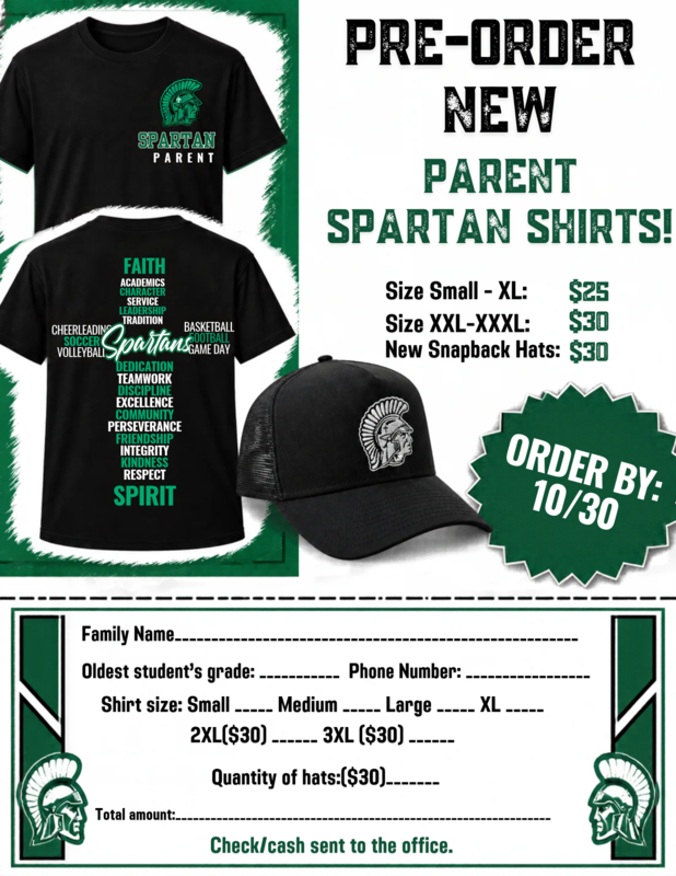 PTO's Pre-Order Parent Spartan Shirts Featured Photo