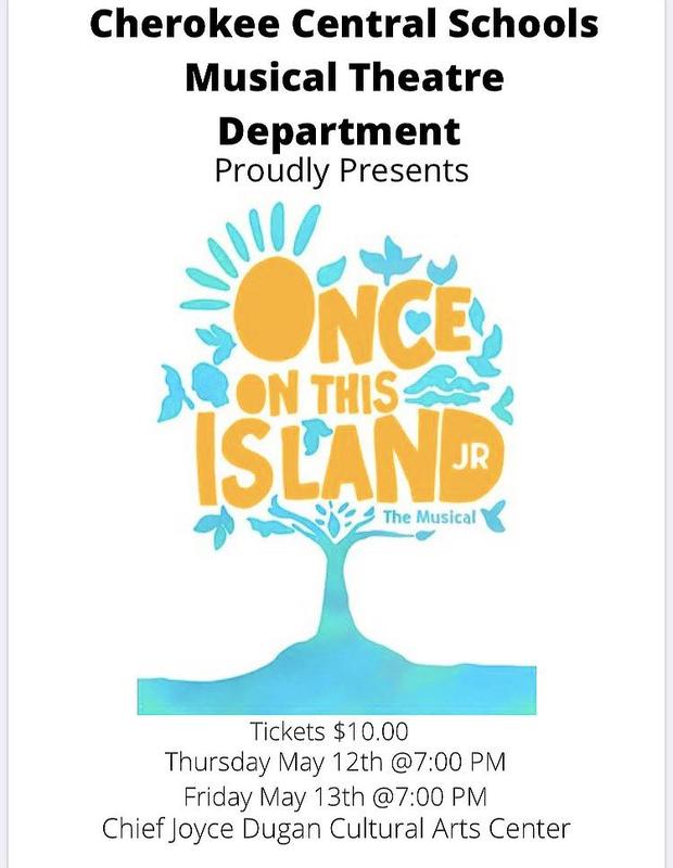 Flyer for 'Once on this Island Jr.' musical