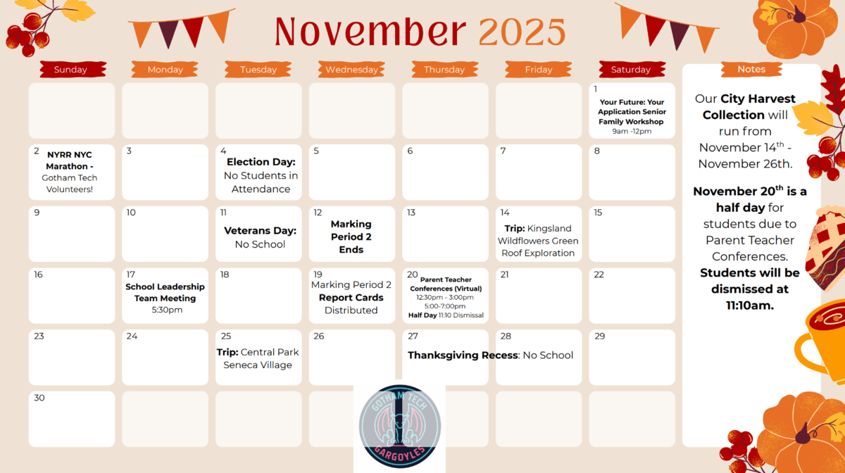 nov events calendar