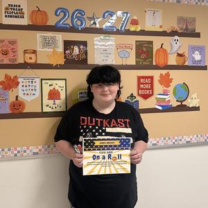 one of the September students on a roll