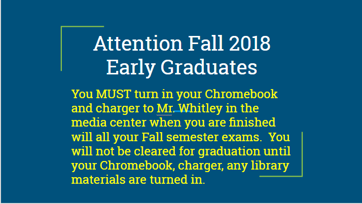 Attention Fall 2018 Early Graduates!!! Featured Photo