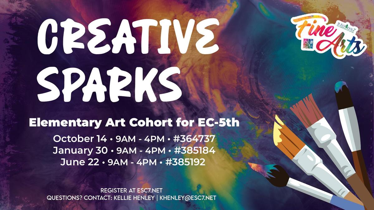 Creative Spark - Elementary Art Cohort marketing graphic