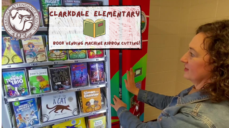 Clarkdale Elementar yBook Vending Machine Ribbon Cutting