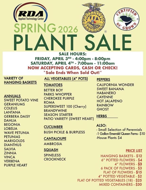 RDA Plant Sale 2026 Featured Photo