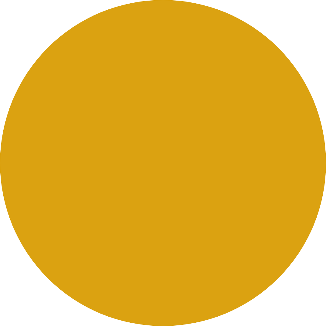 A gold circle