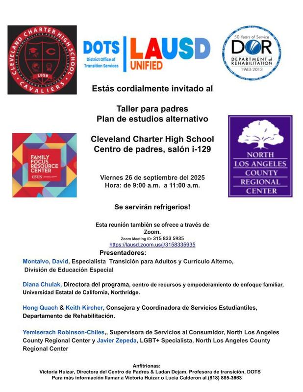 Upcoming DOTS Program Parent Workshop Featured Photo