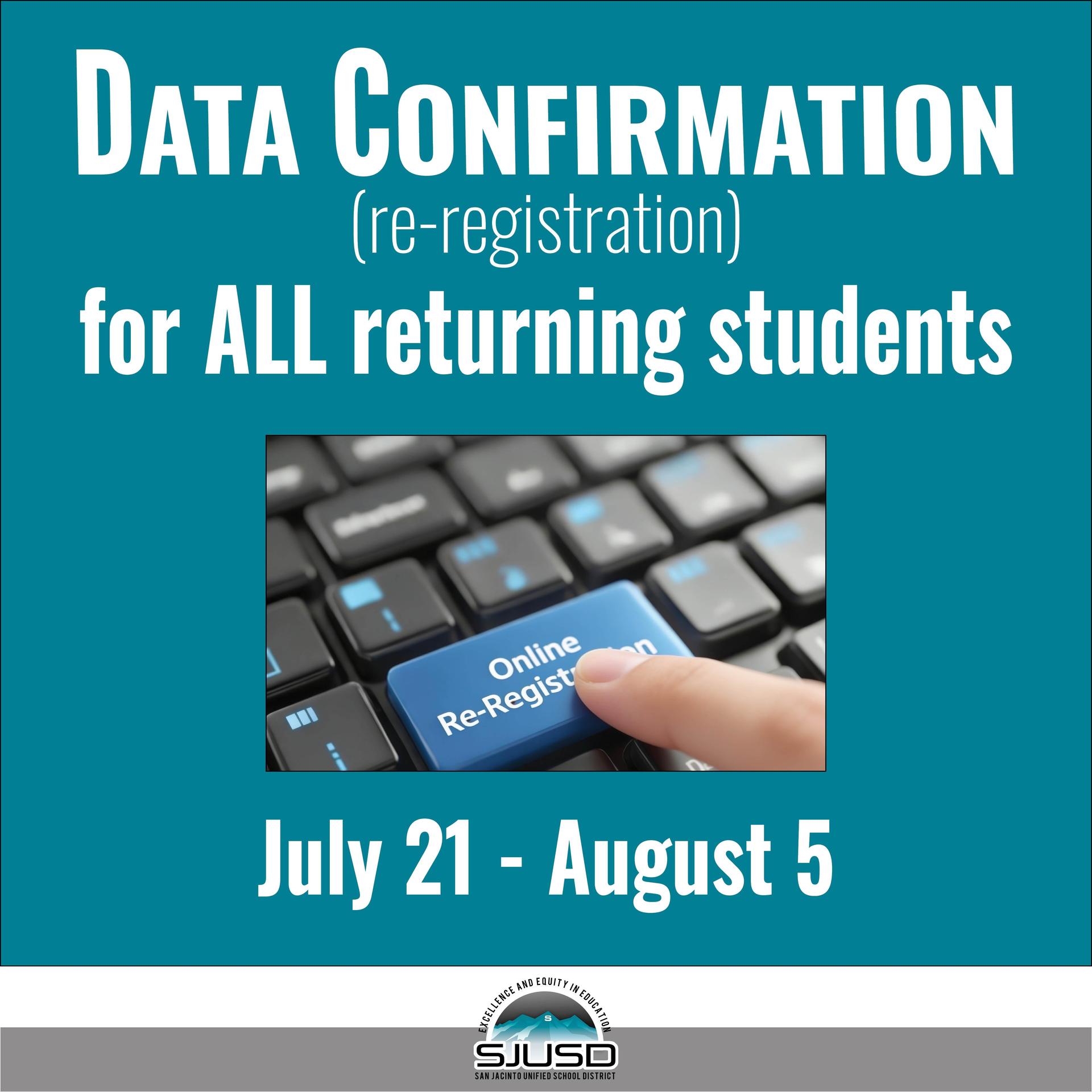 Data Confirmation Graphic