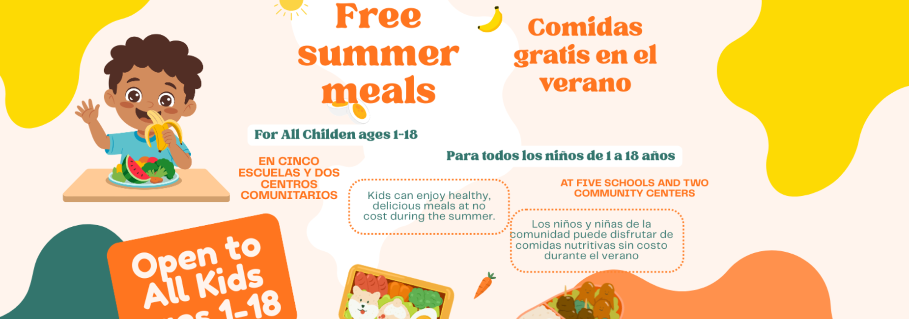 Flier announcing summer meals
