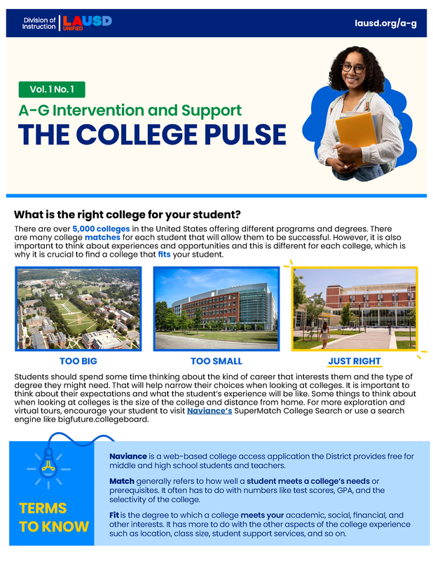 A-G Intervention and Support - The College Pulse