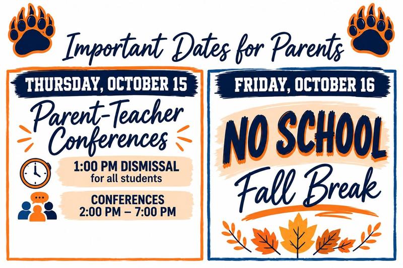 Important Dates for Parents