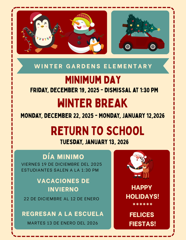 Winter Break Info.