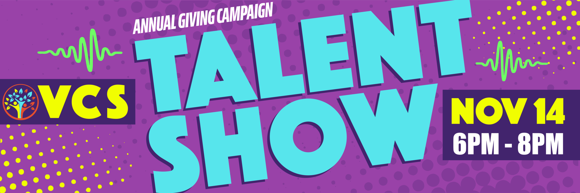 valley charter school talent show website header image