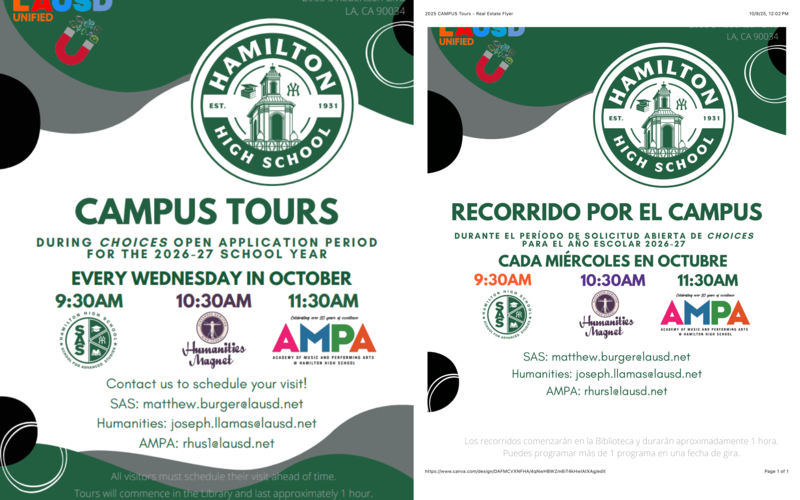 campus tours