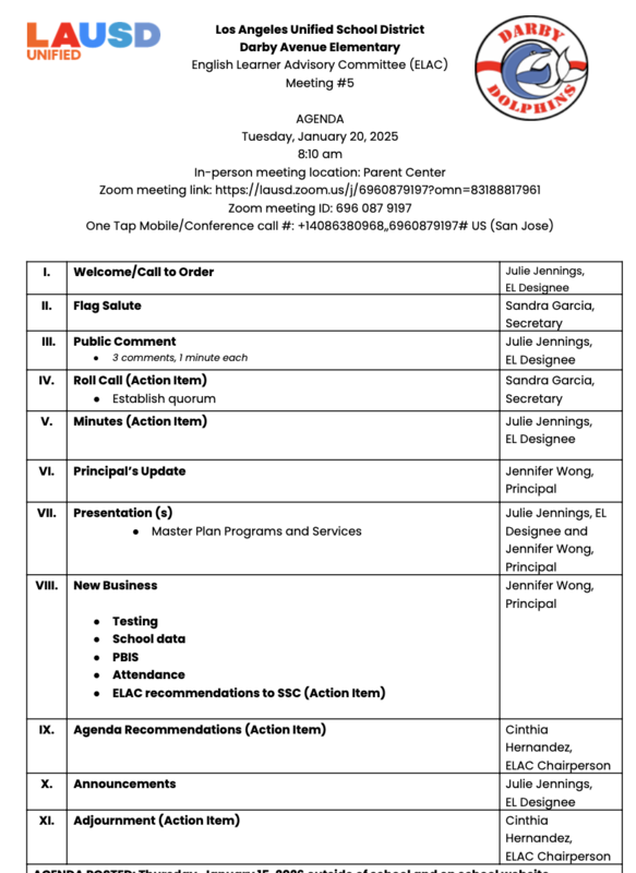 ELAC January Featured Photo