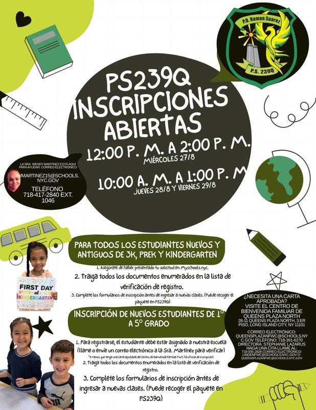 Para Inscripiciones