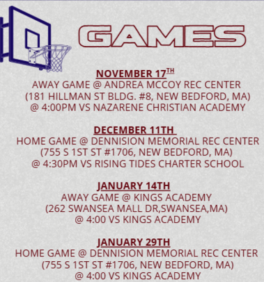 basketball games schedule