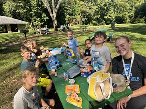 Students at Burnet Woods