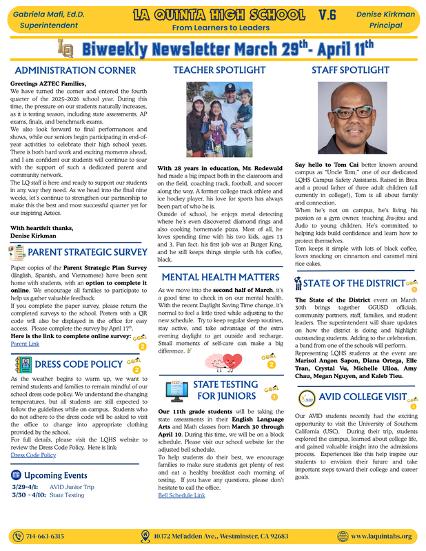 Newsletter March 29-April 11 Featured Photo