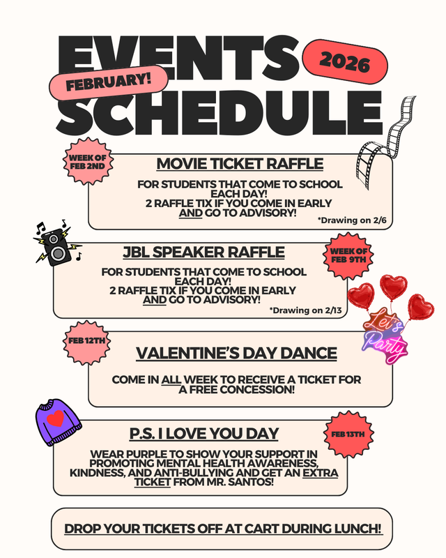 February Events Schedule