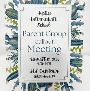 promo graphic - JIS parent meeting August 2025