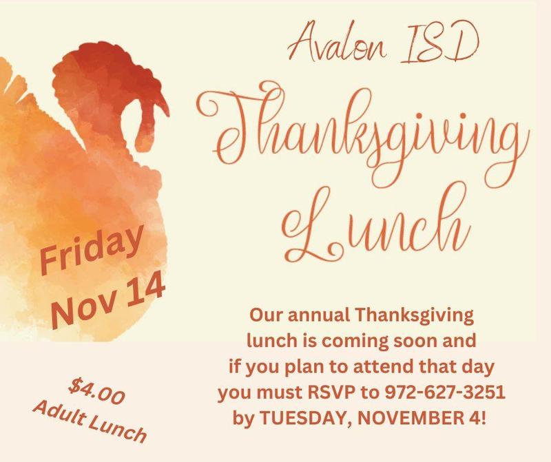 RSVP for Thanksgiving Lunch!
