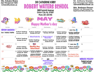 May 2026 Calendar-Robert Waters School