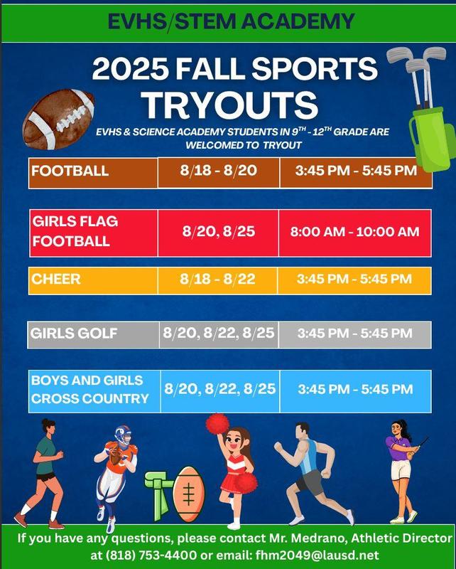 In-Season Sports Tryouts EVHS/STEM Featured Photo